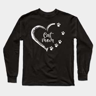 Cat Mom, Cat Lover , Gift For Mom, Fur Mama Gift, Mother's Day Gift, Cat Names Long Sleeve T-Shirt